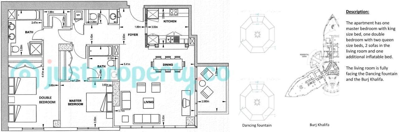 Elite Royal Apartment - Full Burj Khalifa & Fountain View - Pearl Dubaj Zewnętrze zdjęcie